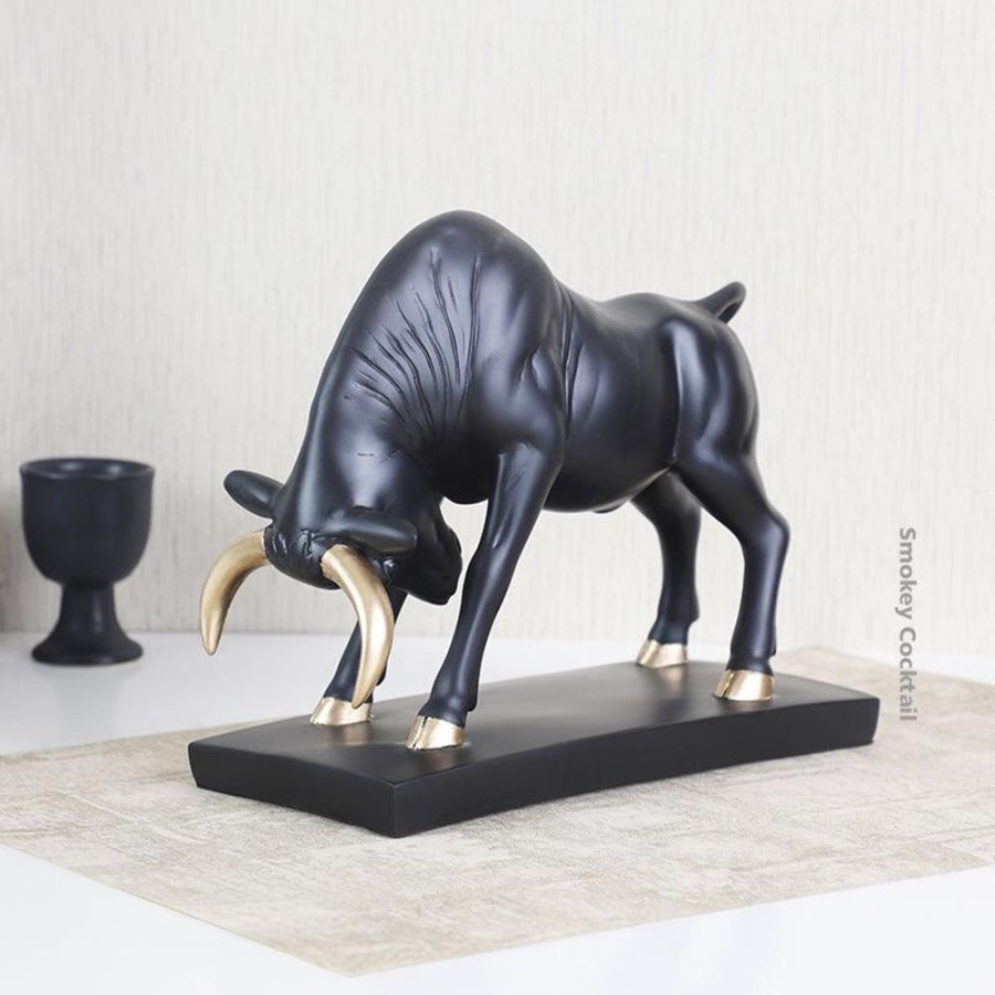 Decor HYHO/23-24/028/LOC | Bull Handmade Sculpture