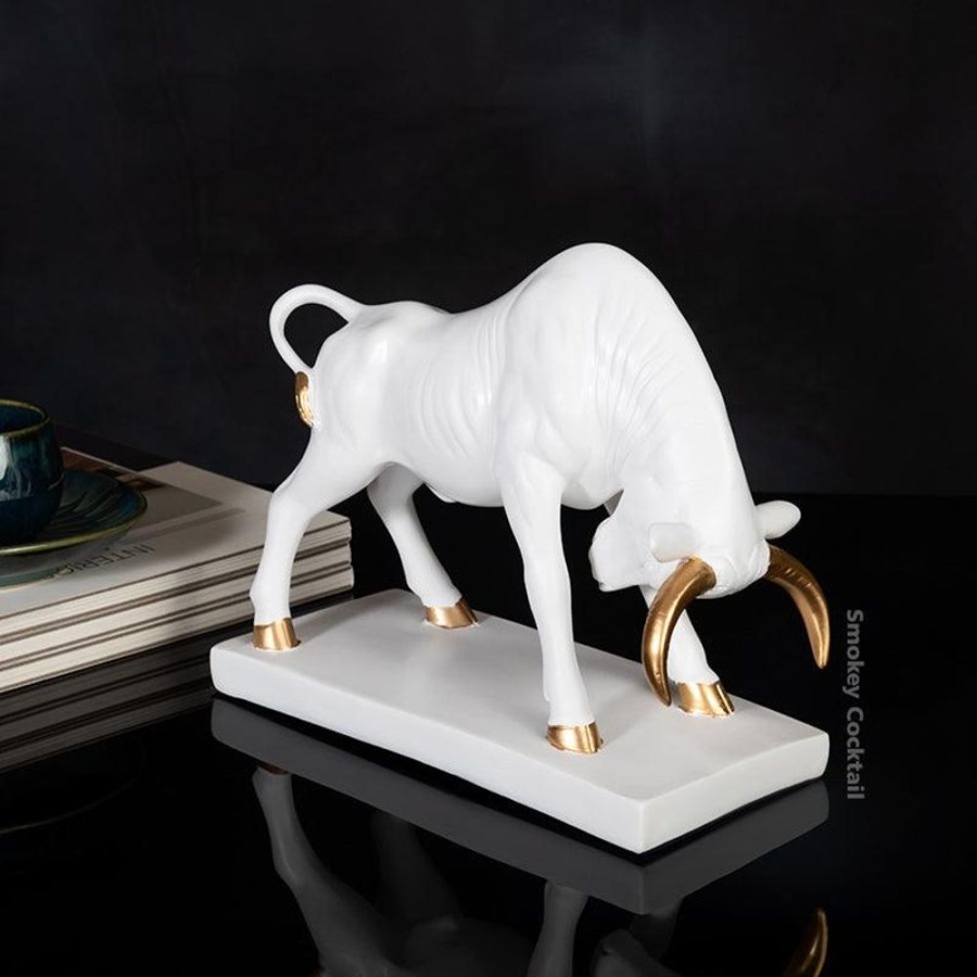 Decor HYHO/23-24/028/LOC | Bull Handmade Sculpture