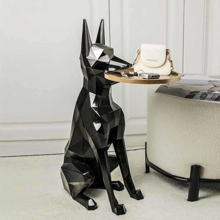 Decor Sculpture | Abstract Dog Figurine Table