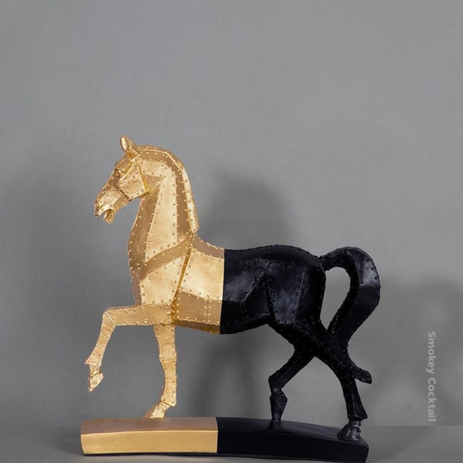 Decor NUGL/23-24/152/LOC | Vintage Horse Handmade Sculpture