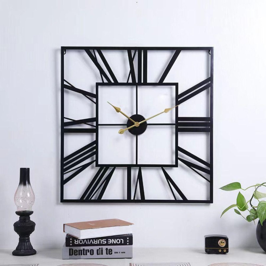 Decor LUCKY | Blocky Wall Clock Black