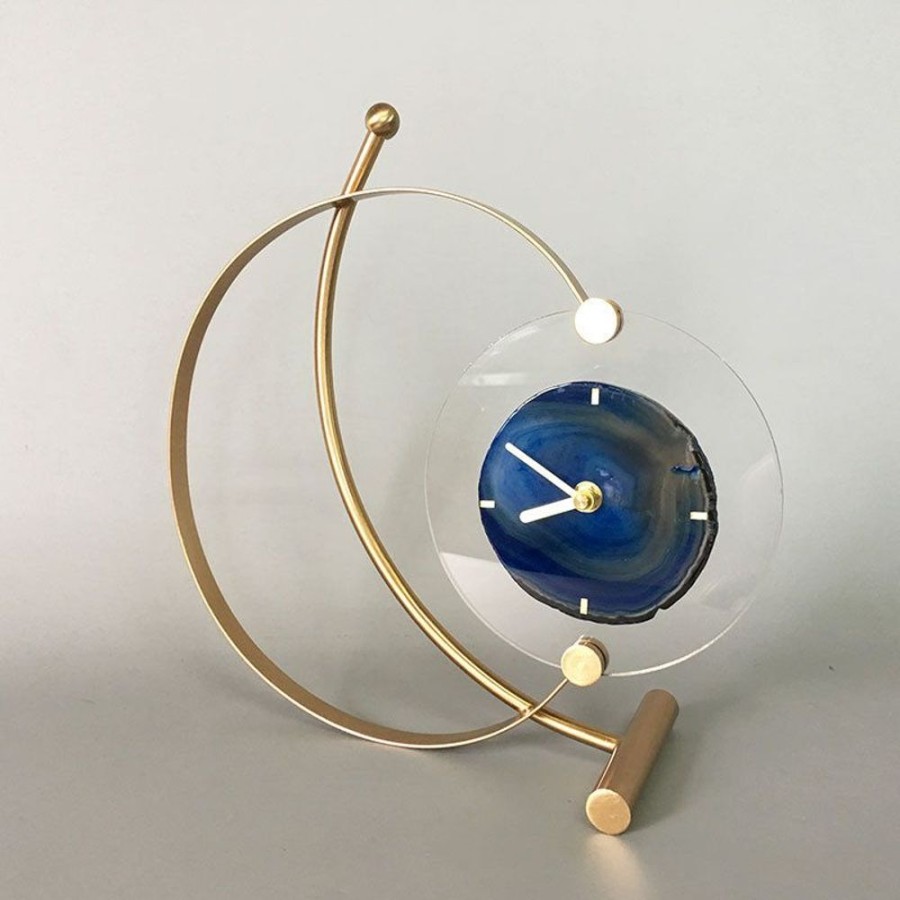 Decor GARY/YCL-020-2023/SEA | Metalic Designer Table Clock