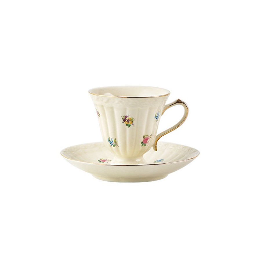 Tea & Coffeetea & Coffee GARY/YCL-020-2023/SEA | Premium Porcelain Tea Cup & Saucer - Set Of 2