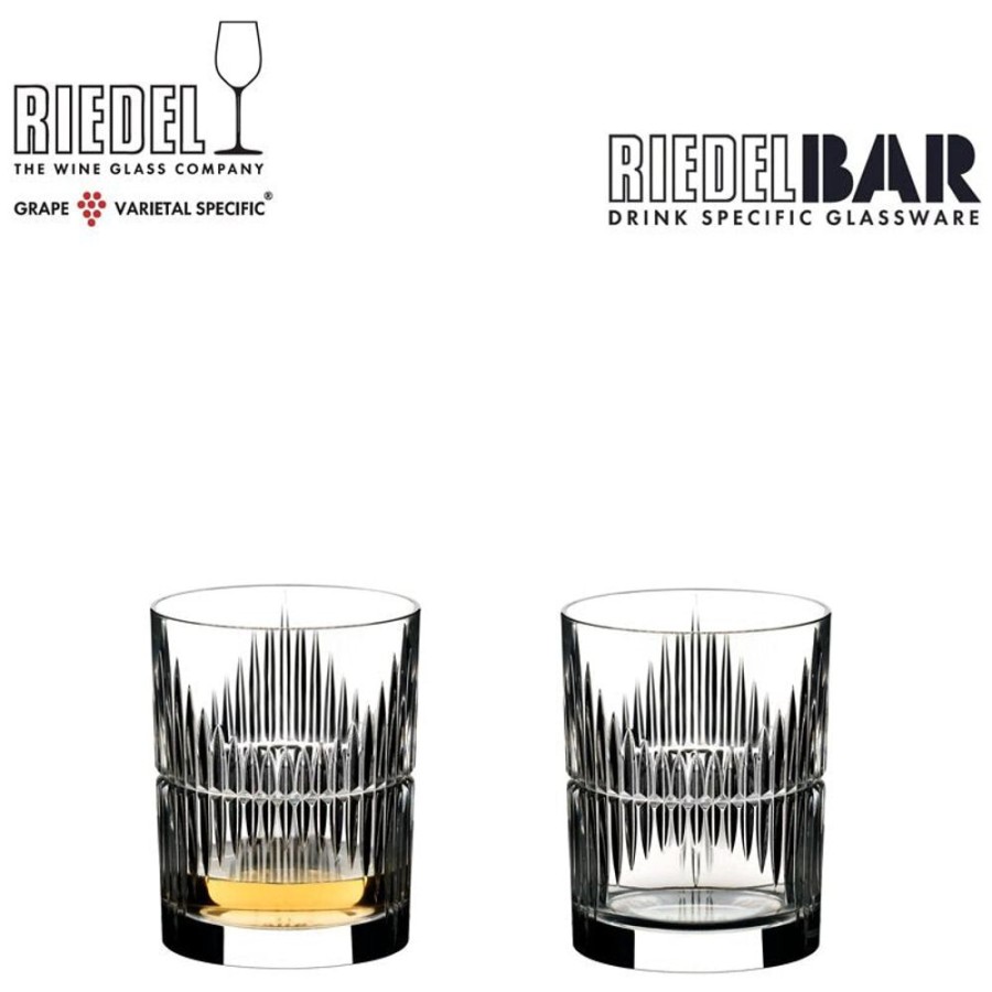 Barware DOZO/2324/0680/LOC | Shadows Whiskey Crystal Glass By Riedel- Set Of 2, Made In Germany