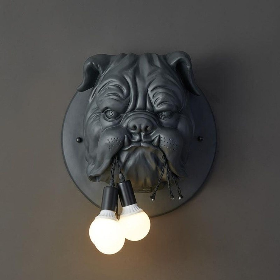 Decor Gaurav | Hash Dog Wall Sculpture Light