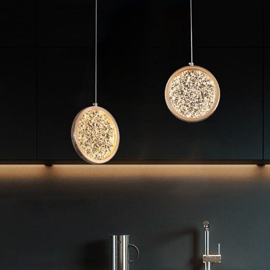 Decor MOLI/23-24/114/LOC | Moon Pendant Led Light