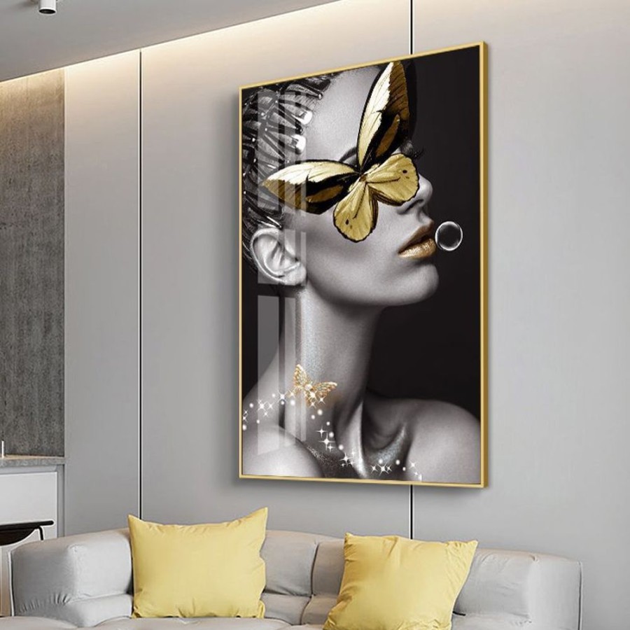 Decor GARY/YCL-020-2023/SEA | Butterfly On Eye Wall Painting