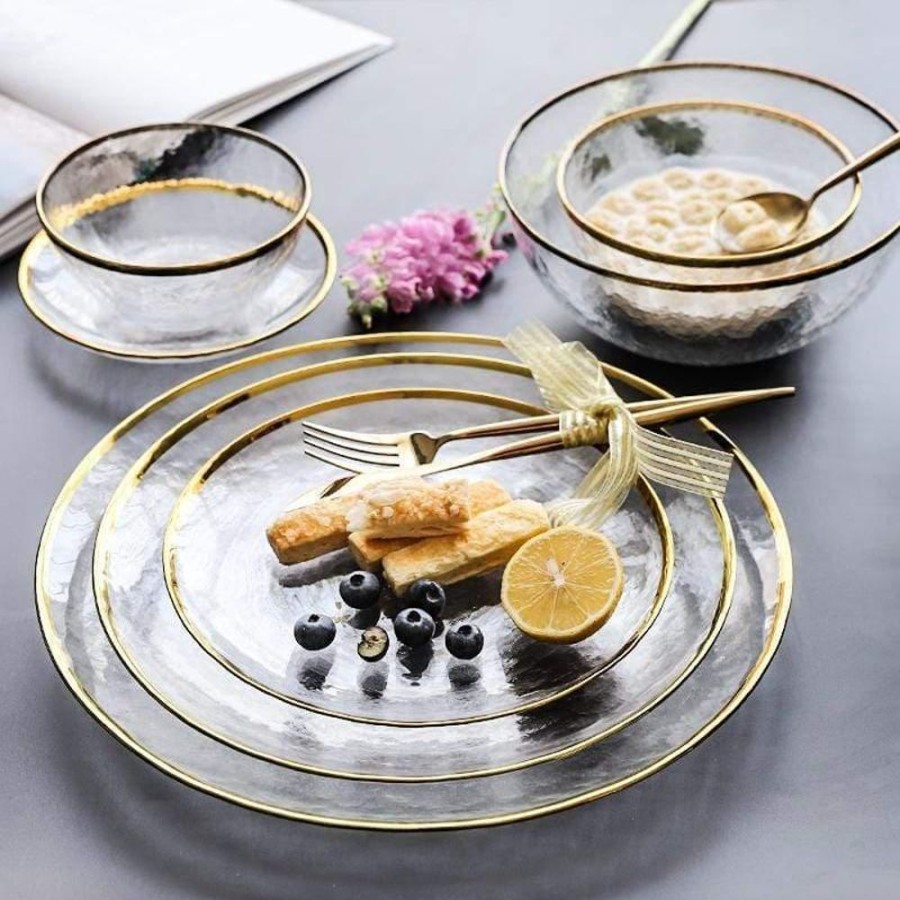 Servewareserveware HOMEY DOMEY SOR | Opaque Dine-Ware With Gold Rim