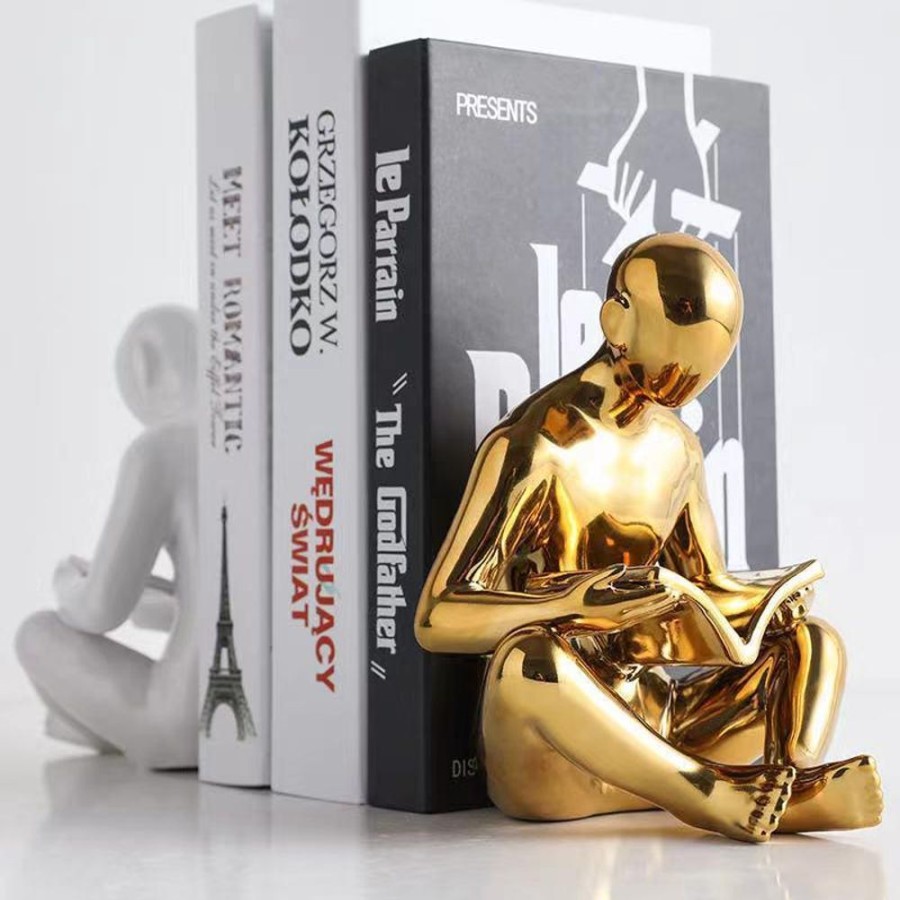 Decor LUCKY | Busy Reading Bookend-Set Of 2