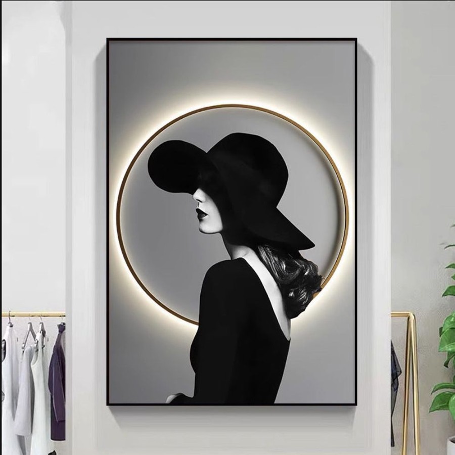 Decor GARY/YCL-020-2023/SEA | Women In Hat Wall Painting