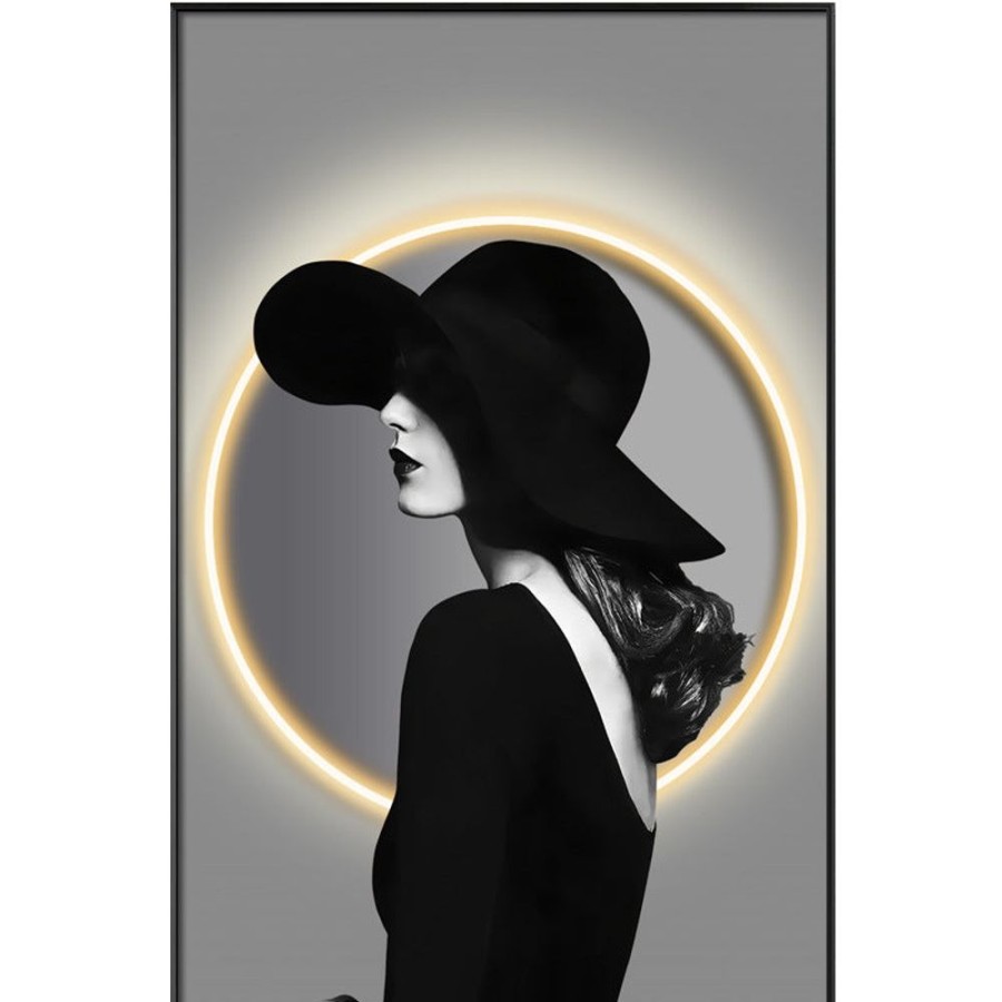 Decor GARY/YCL-020-2023/SEA | Women In Hat Wall Painting