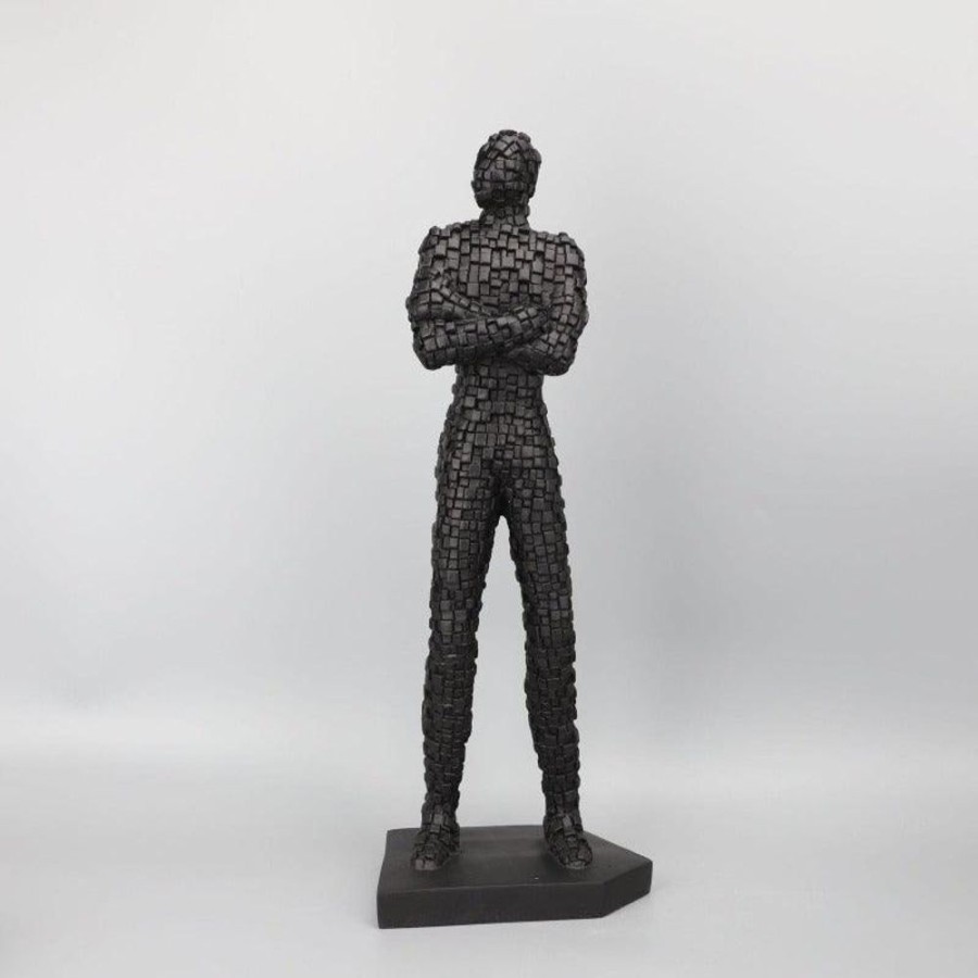 Decor NUGL/23-24/184/LOC | Exclusive Standing Man Handmade Sculpture