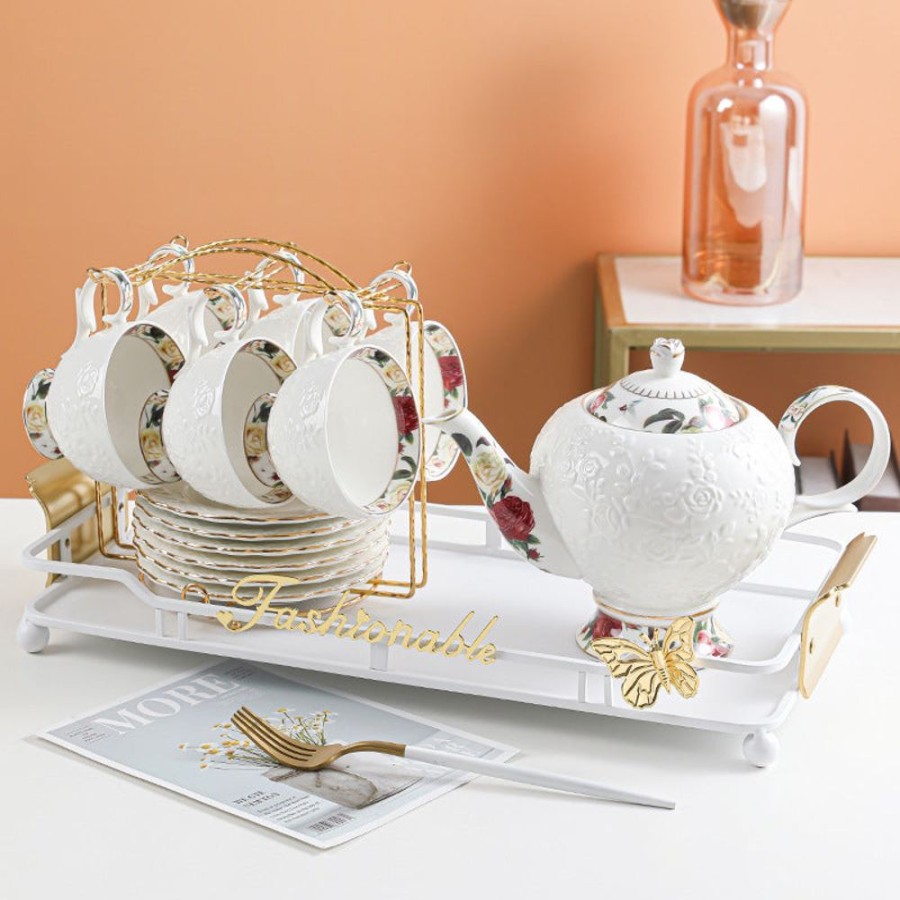 Tea & Coffeetea & Coffee GARY/YCL-020-2023/SEA | Luxury Floral High Tea Set