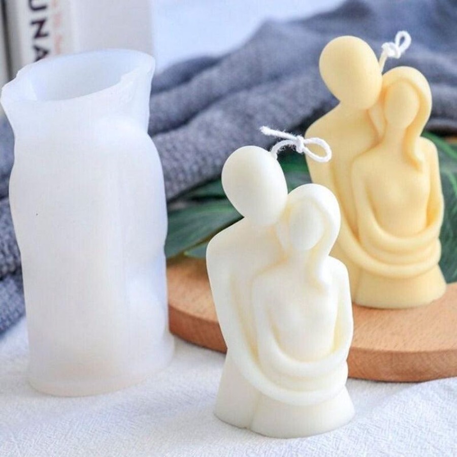 Decor ANNA | Couple Candle - Set Of 4 White