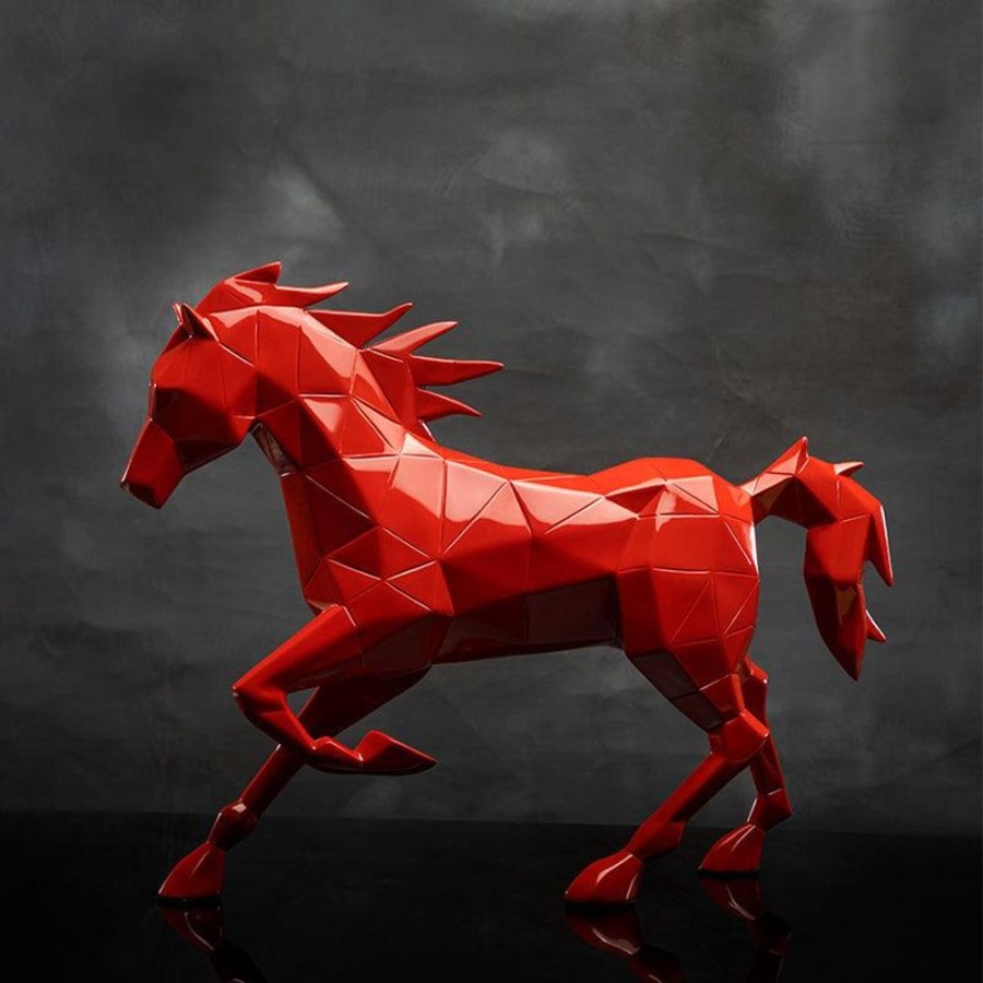 Decor HYHO/23-24/028/LOC | Handmade Luxury Origami Horse Sculpture