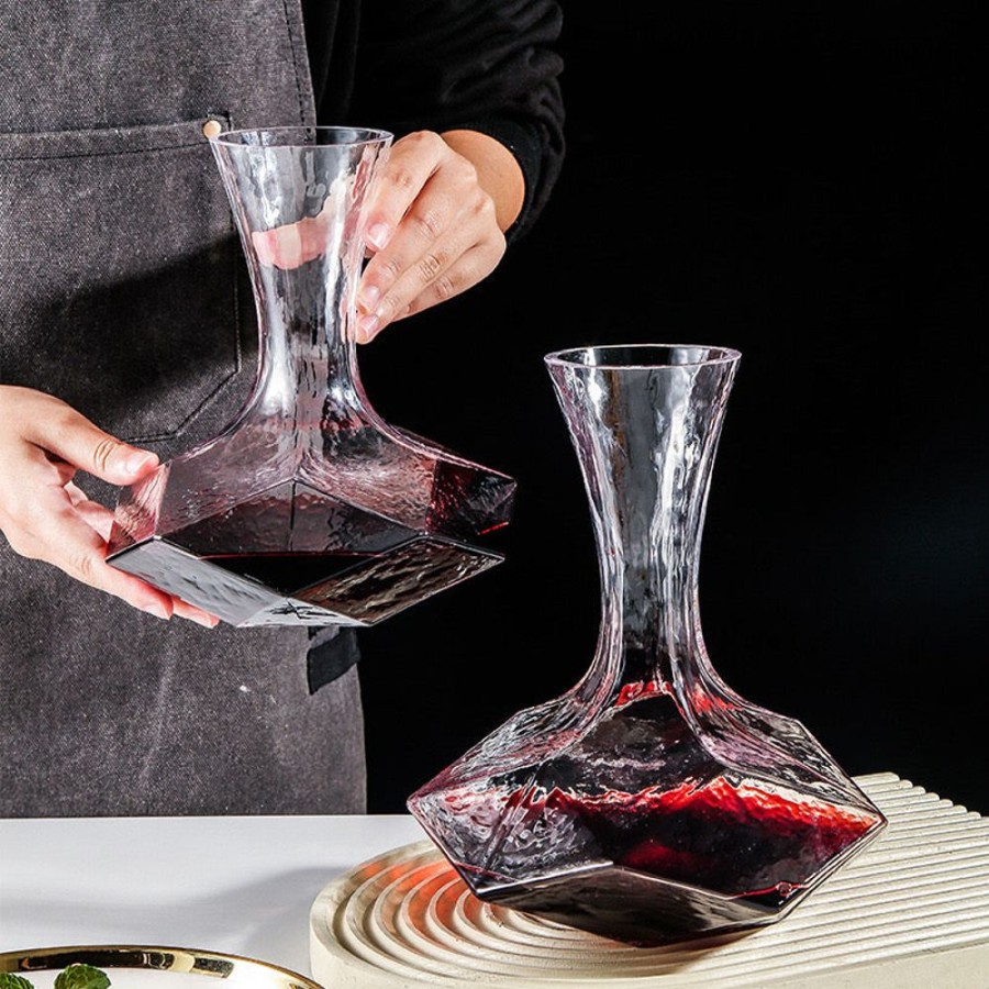 Barware GARY/YCL-042-2023/SEA | Hexagonal Wine Decanter - Hand Made