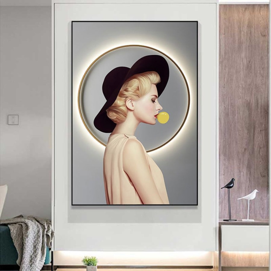 Decor GARY/YCL-020-2023/SEA | Blonde Blowing Wall Painting