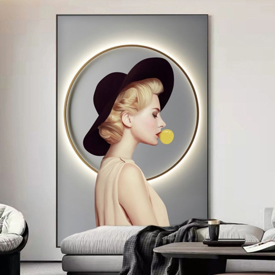 Decor GARY/YCL-020-2023/SEA | Blonde Blowing Wall Painting