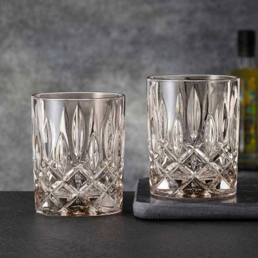 Barware CEES/23-24/0022/LOC | Vintage Whiskey Crystal Glass - Set Of 2-Made In Germany