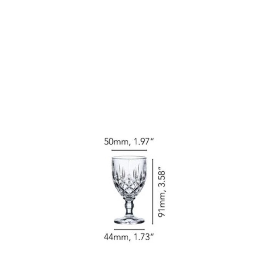 Barware CEES/23-24/0022/LOC | Crystal Stem Shot Glass-Set Of 4-Made In Germany