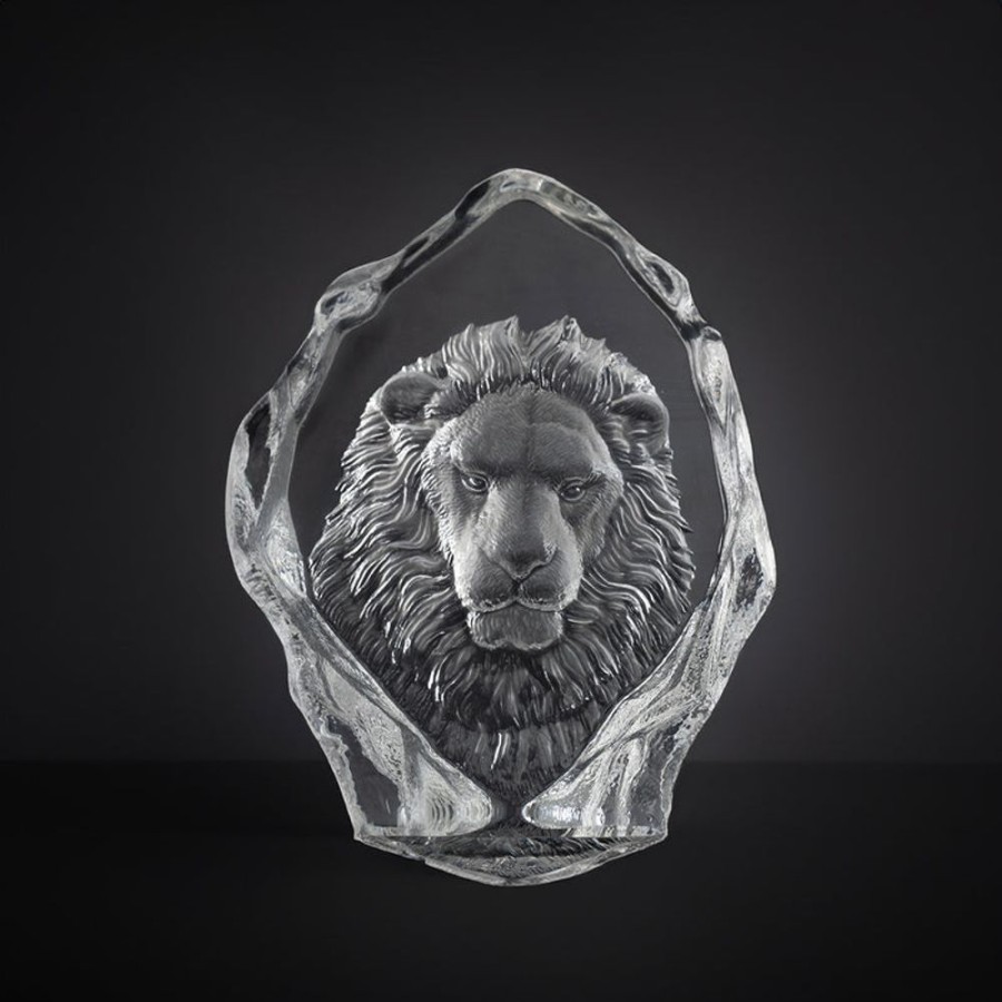 Decor GARY/YCL-020-2023/SEA | Crystal Lion Face Transparent