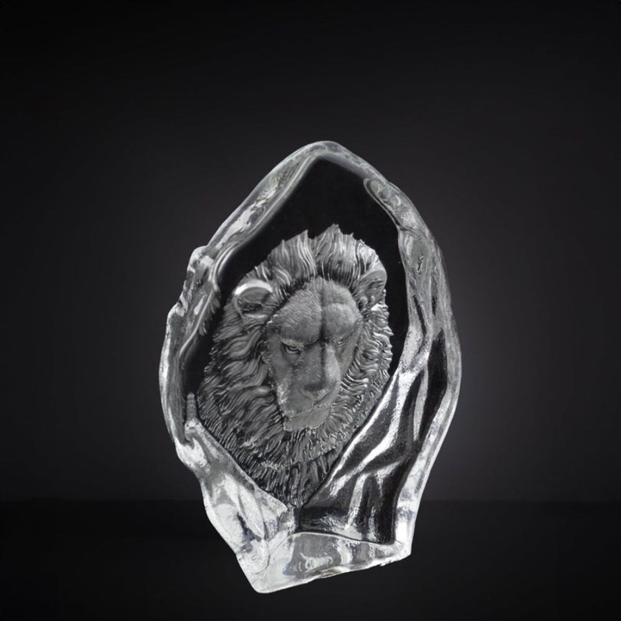 Decor GARY/YCL-020-2023/SEA | Crystal Lion Face Transparent