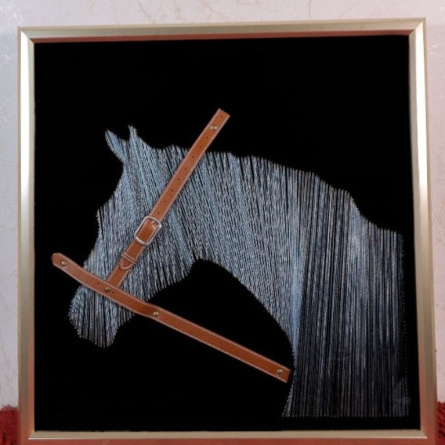 Decor GARY/YCL-020-2023/SEA | String Art Horse Wall Decor - Hand Made