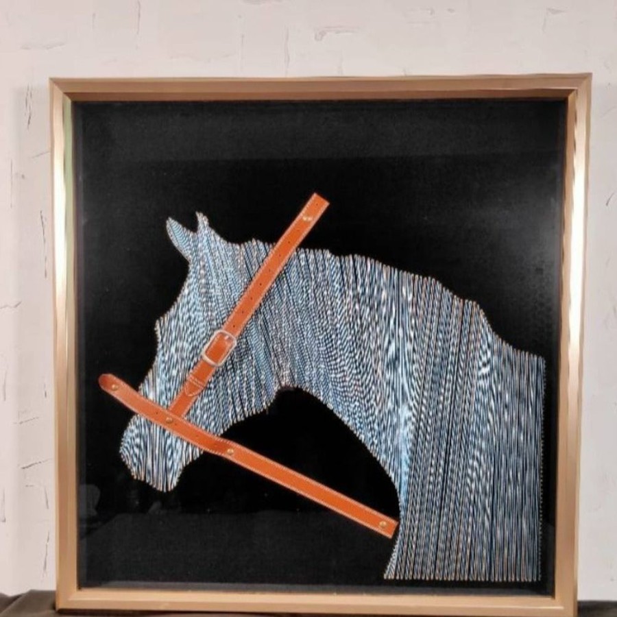 Decor GARY/YCL-020-2023/SEA | String Art Horse Wall Decor - Hand Made