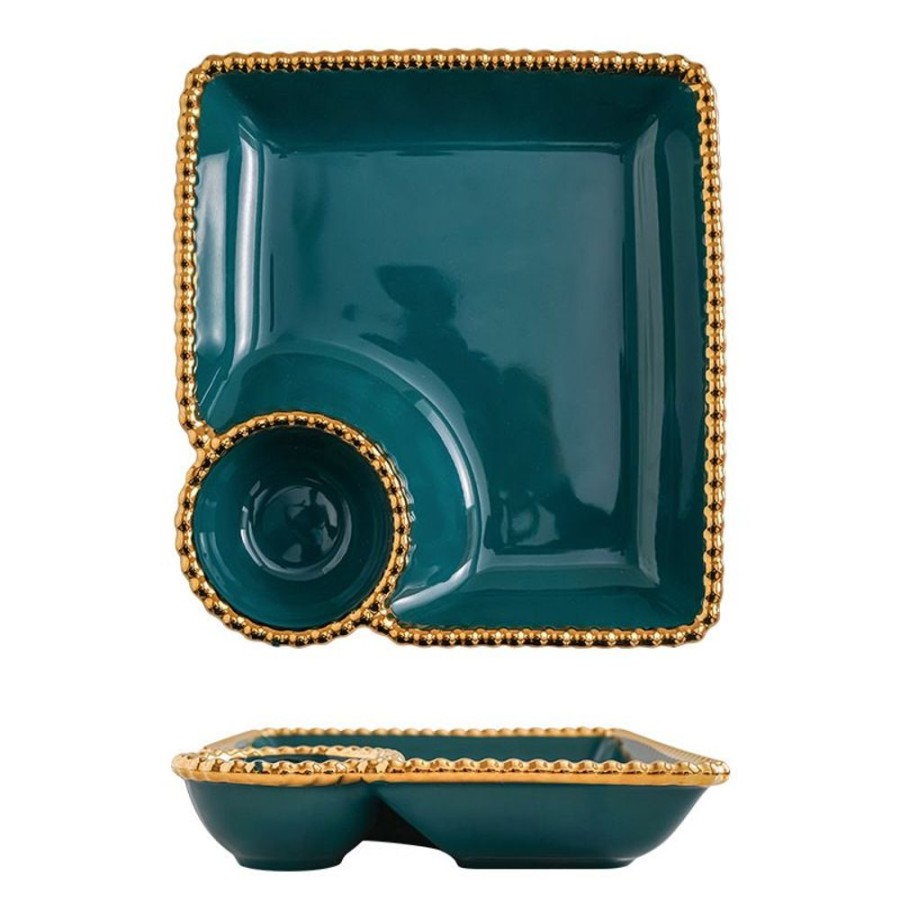 Servewareserveware GARY/YCL-005-2023/SEA | Swanky Ceramic Snack Plate