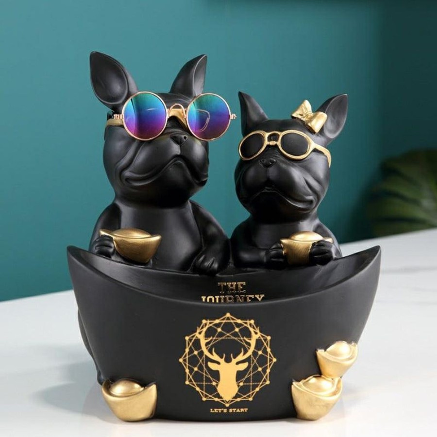 Decor GARY/YCL-005-2023/SEA | Duo Dog Figurine Holder