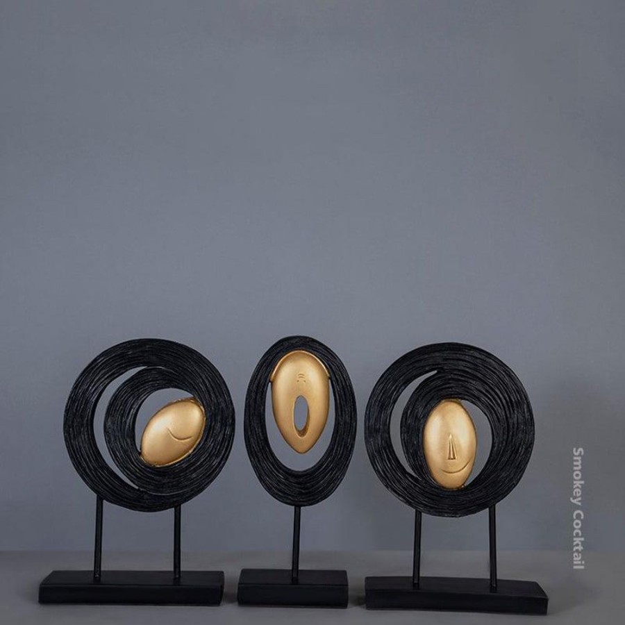 Decor Nuek Global | Decorative Ring Sculpture - Set Of 3